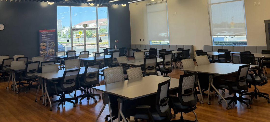 classroom set up in groups