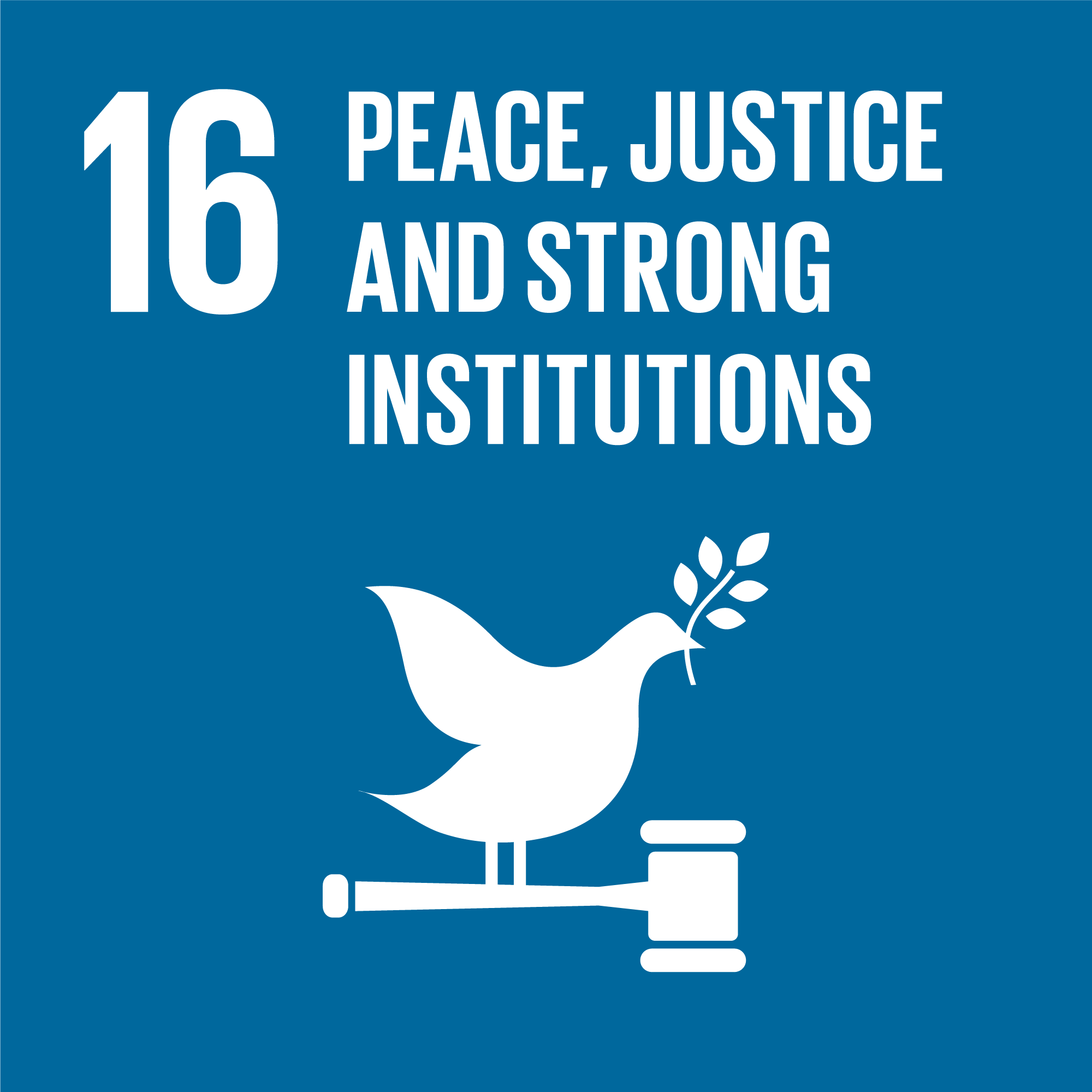 Sustainable Goal 16: Peace, Justice and Strong Institutions